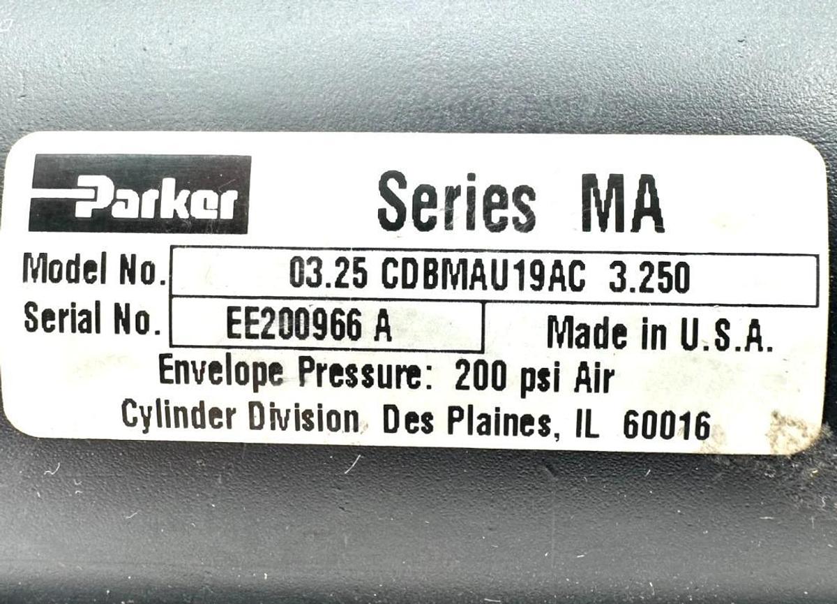 New Parker 03.25 CDBMAU19AC 3.250 Ser MA Pneumatic Cylinder - No Box