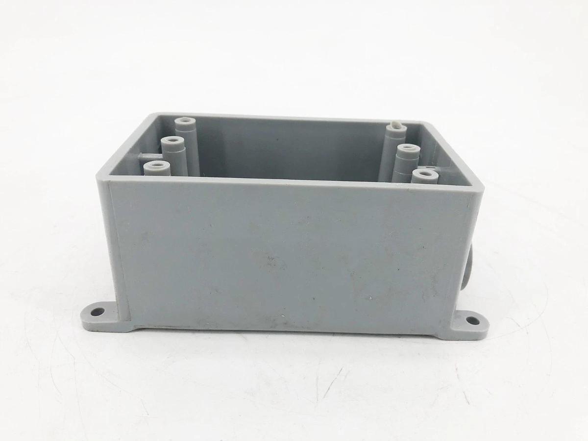 Lot of 2 New Carlon E980DFN Single Gange FSE Boxes PVC 1/2" Knockouts - No Box