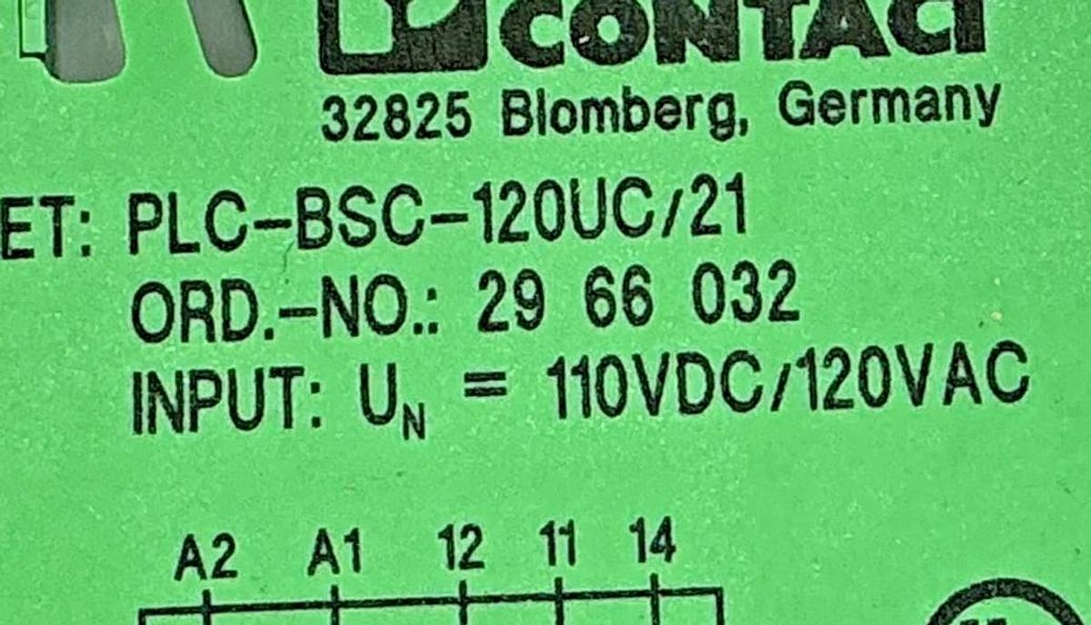 Box of 10 Phoenix Contact PLC-RSC-120UC/21 PLC Terminal Block 6A 120VAC 2966197