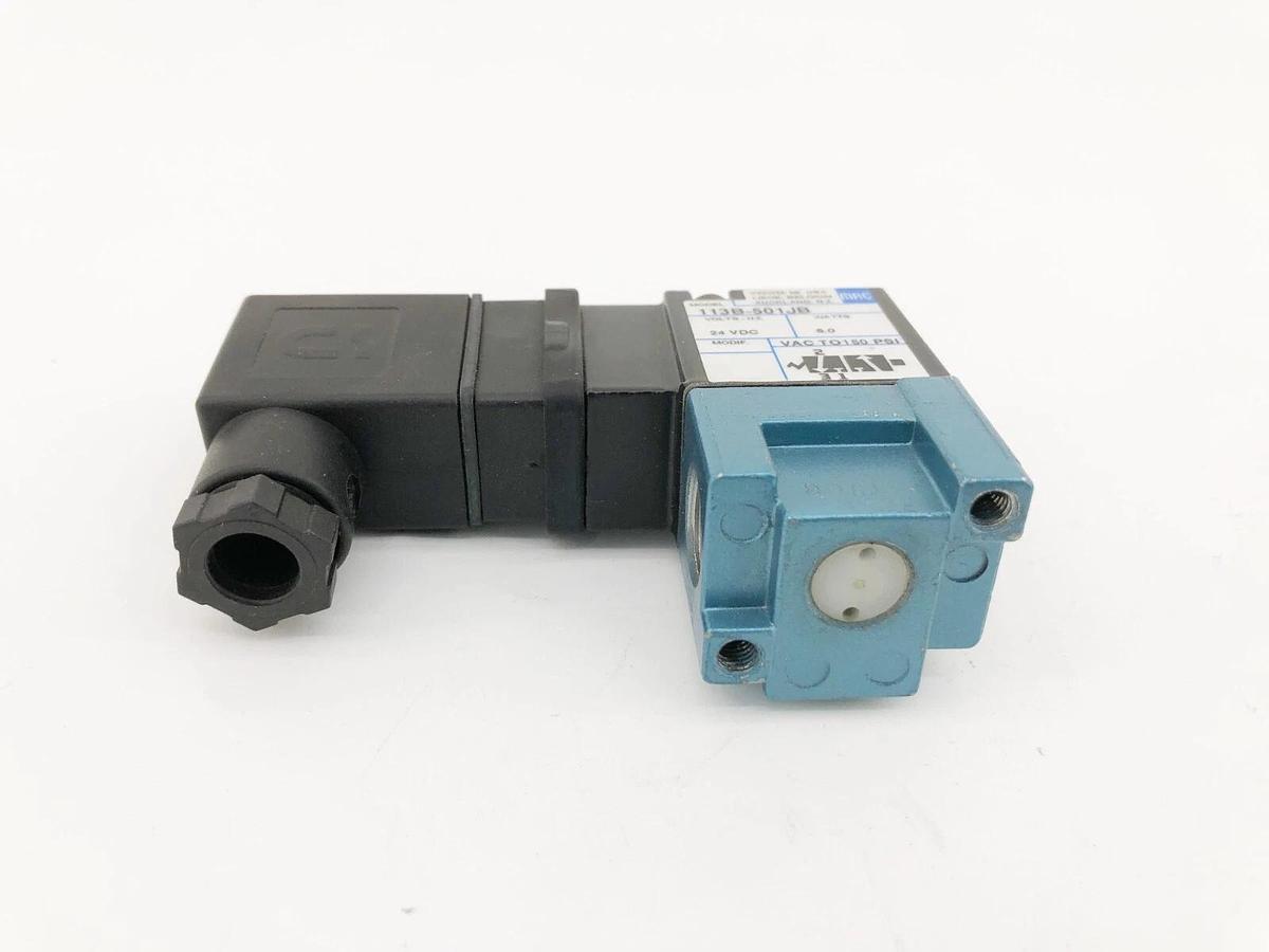 New MAC Valves 113B-501JB Solenoid Valve 3-Way 24VDC 6W 1/4" NPTF - No Box