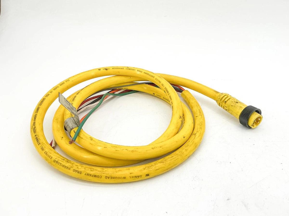 Used Daniel Woodhead 41316 Cordset 600V 8A 6 Wire