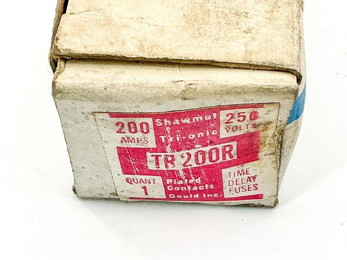 New Gould Shawmut TR200R Time Delay Dual Element Fuse 200A 250V Class RK5