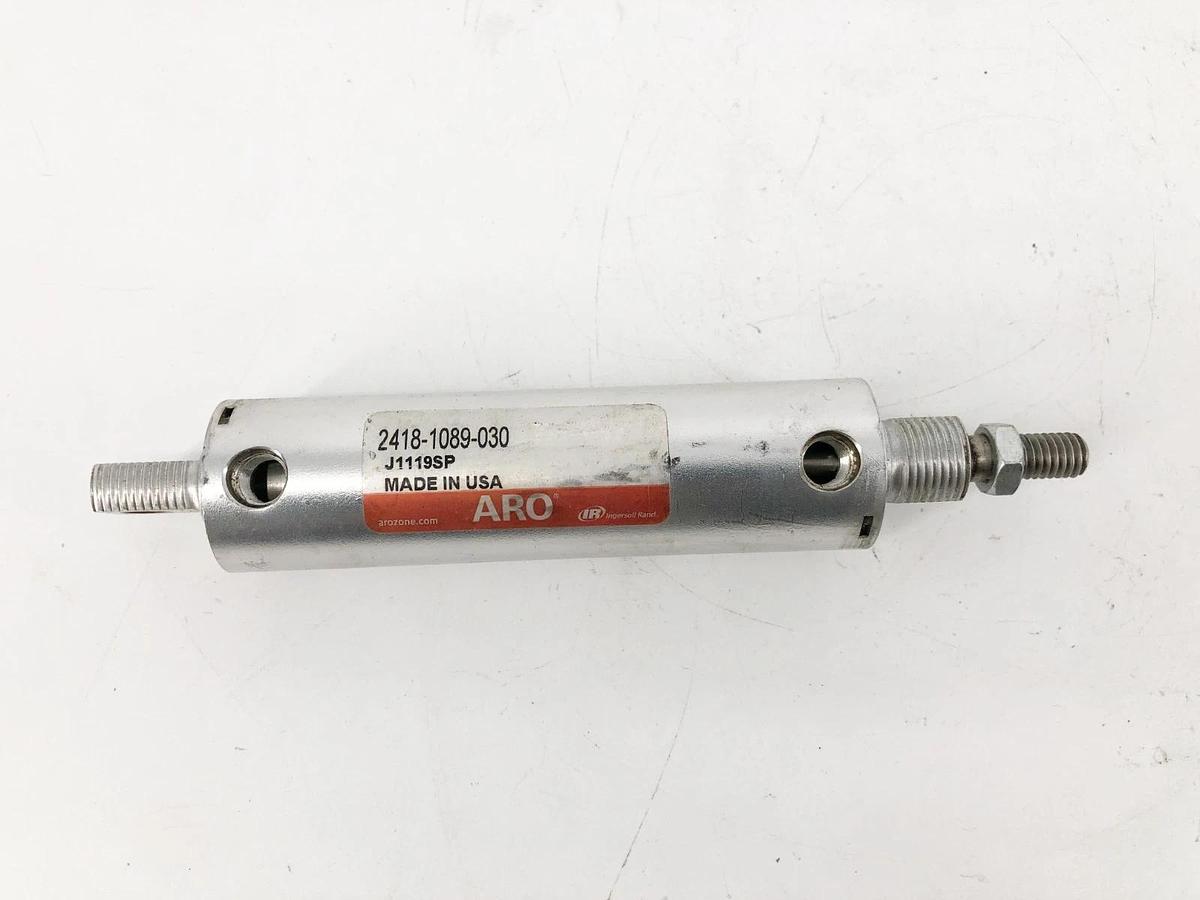 Used ARO 2418-1089-030 Pneumatic Cylinder 1-1/8" Bore 3" Stroke