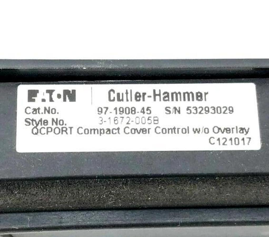 New Eaton Cutler Hammer 97-1908-45 QCPORT Compact Cover Control