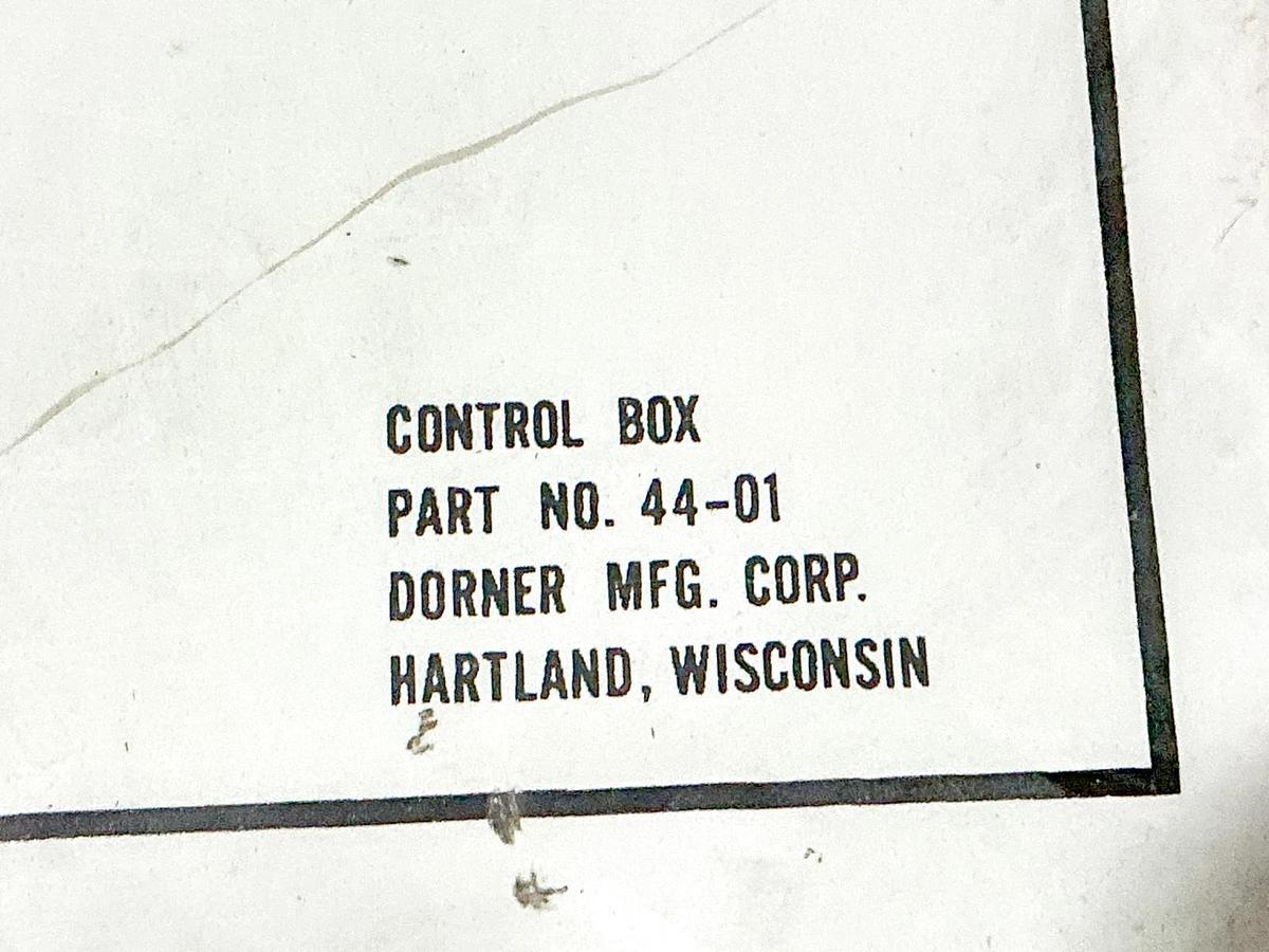 Used Dorner 44-01 Solid State Control Box 120V 103270