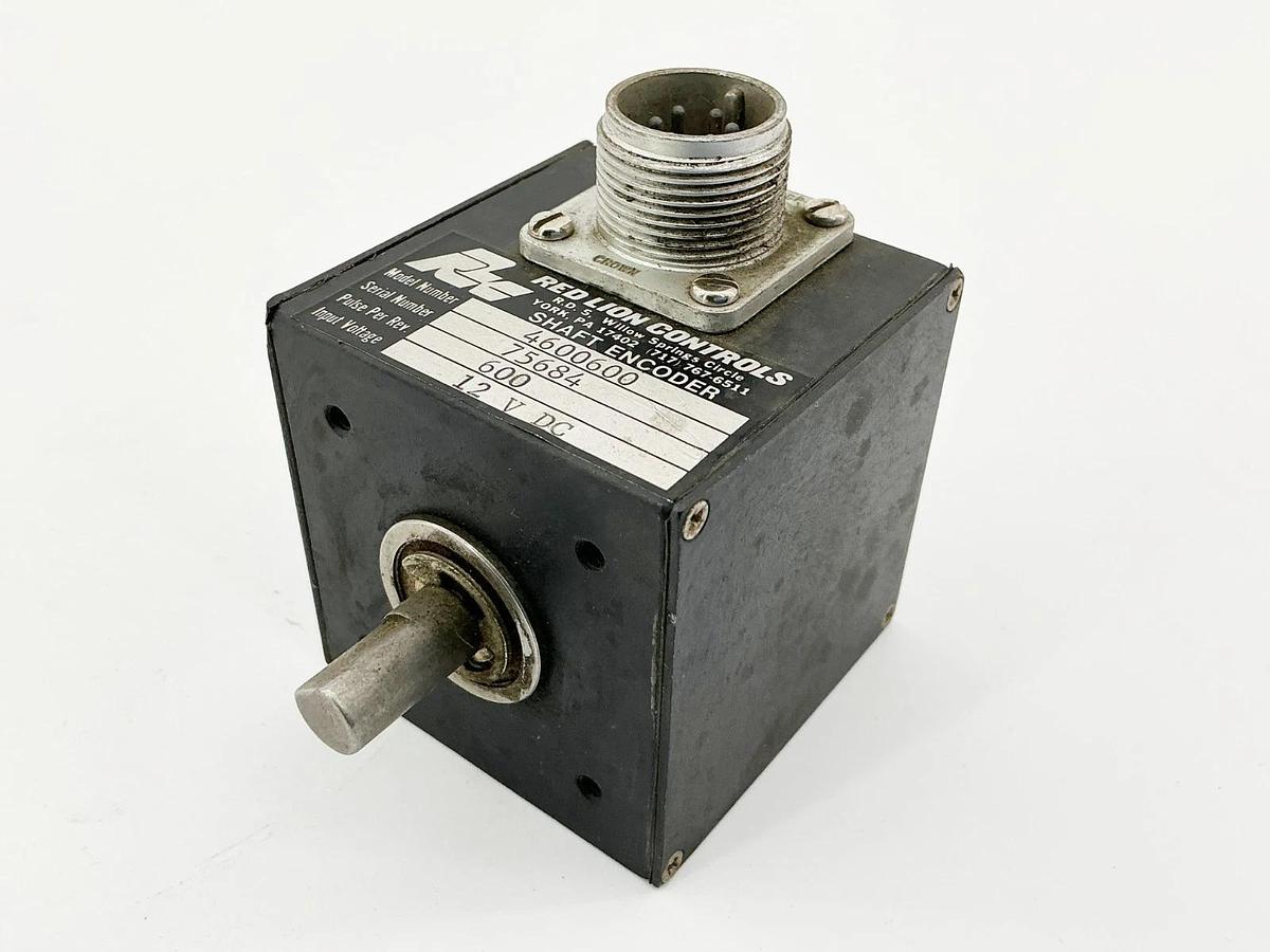 Used Red Lion Controls 4600600 Shaft Encoder 12VDC 600Rev