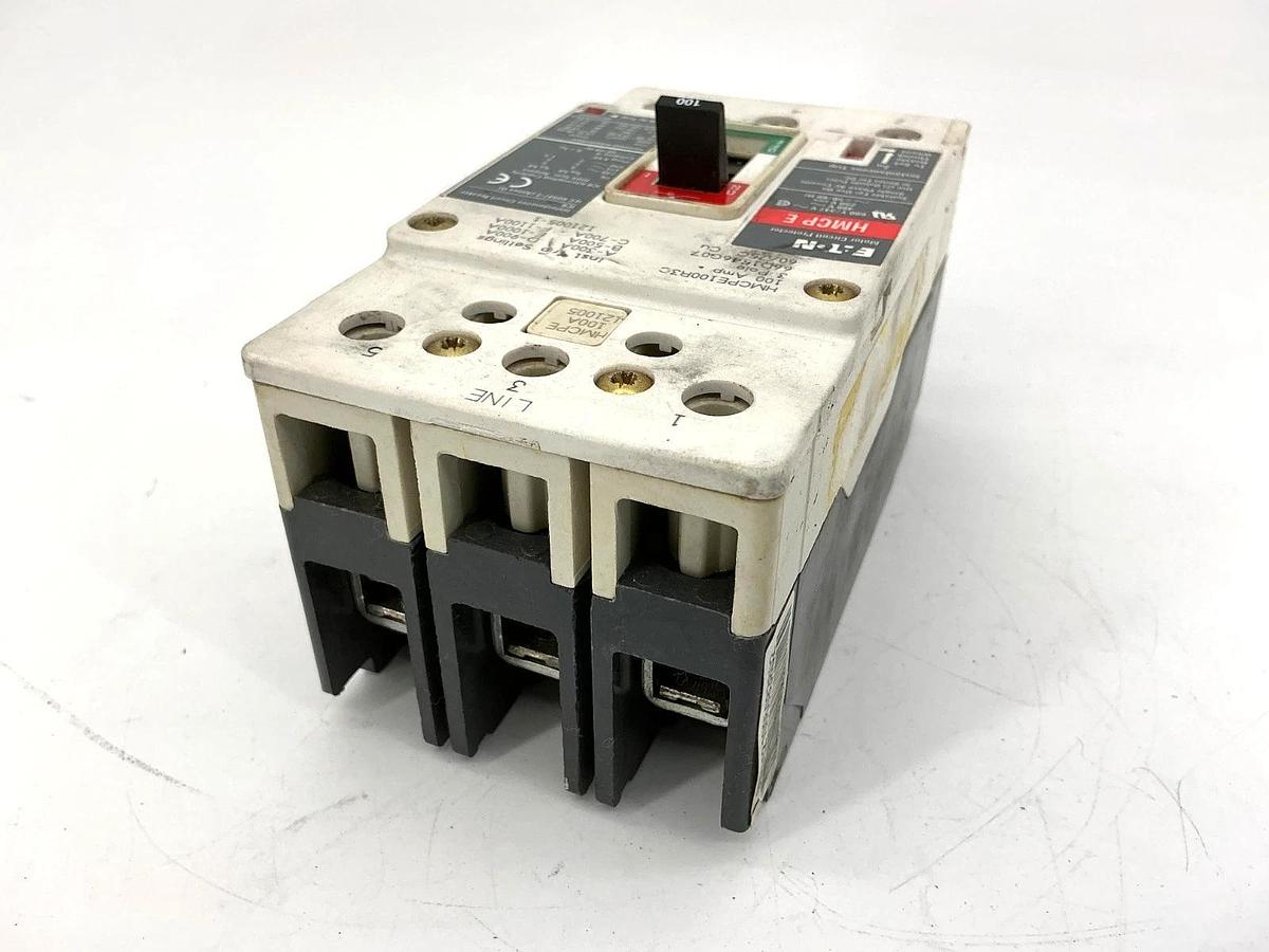 Used Eaton HMCPE100R3C Motor Circuit Protector / Breaker 3P 100A 480VAC 50/60HZ