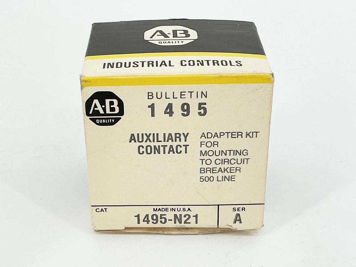 New Lot of 3 Allen Bradley 1495-N21 Auxiliary Contact Adapt Kit 500 Line Ser.A