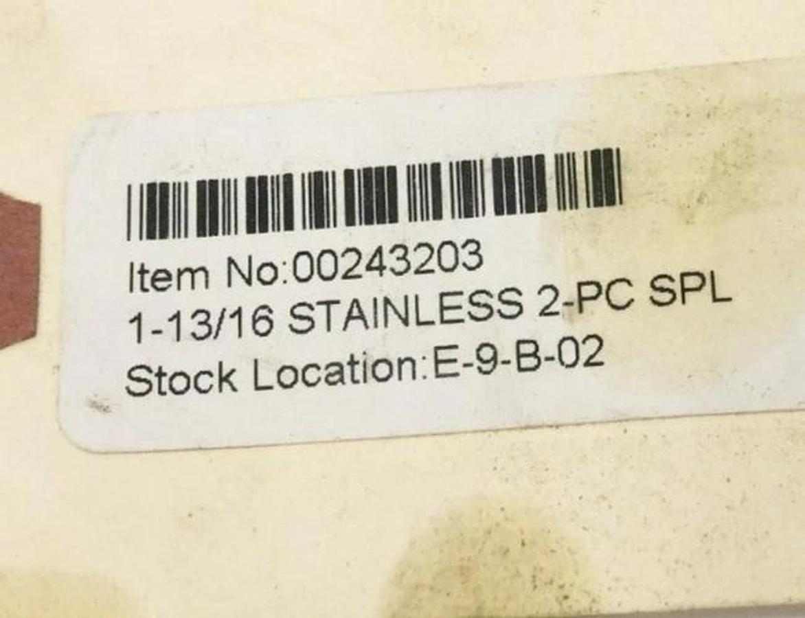 New Ruland SP-29-SS Two-Piece Split Clamp Collar Stainless Steel 1-13/16" ID