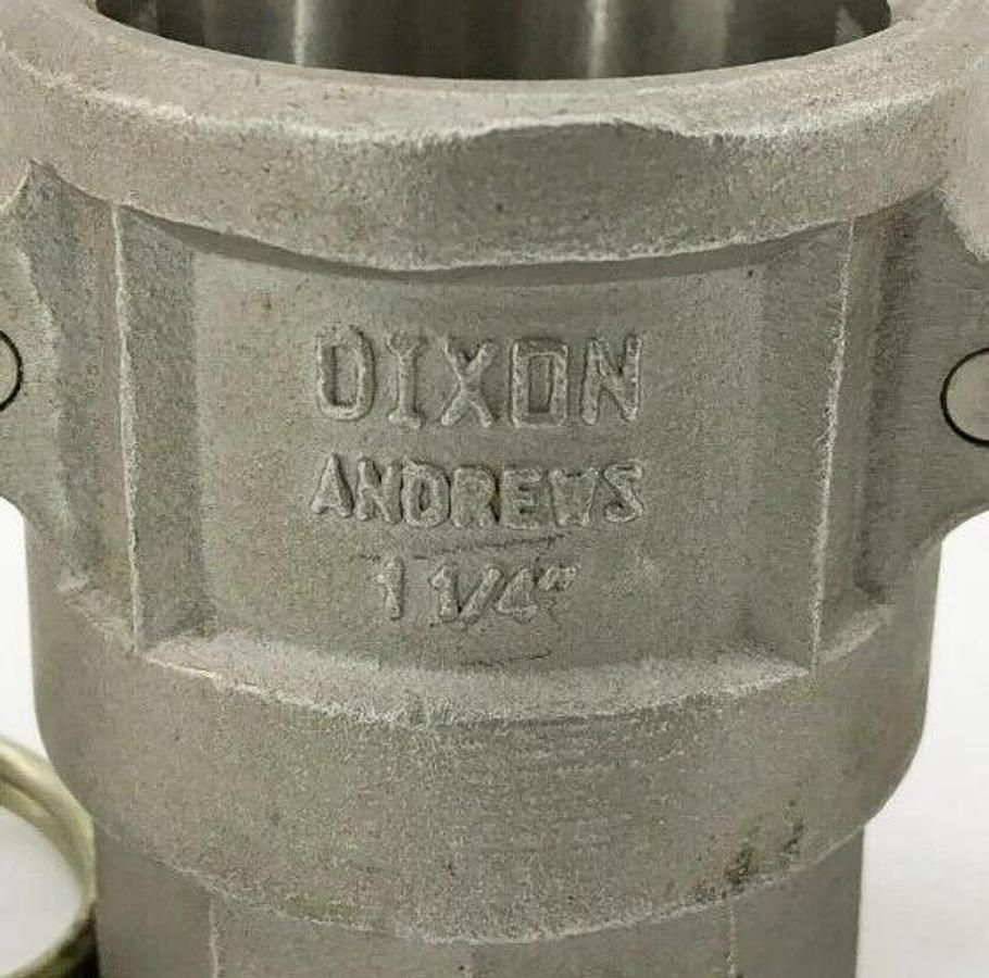 New Dixon Valves 125-D-SS Cam & Groove Type D Coupler 1-1/4" Stainless