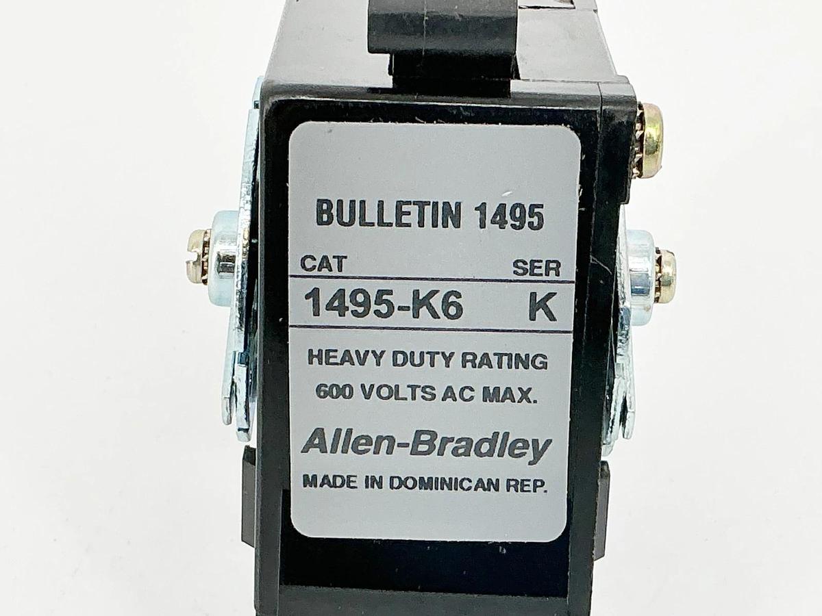 New Allen Bradley 1495-K6 Auxiliary Contact 600V Heavy Duty Rating Ser.K