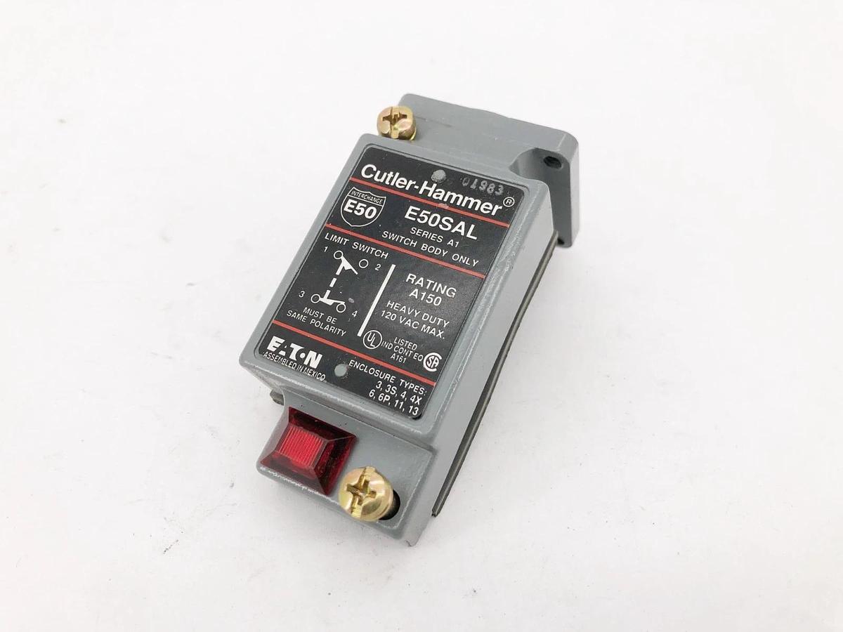 New Cutler-Hammer E50SAL Indicating Limit Switch Body 120VAC 150A - No Box