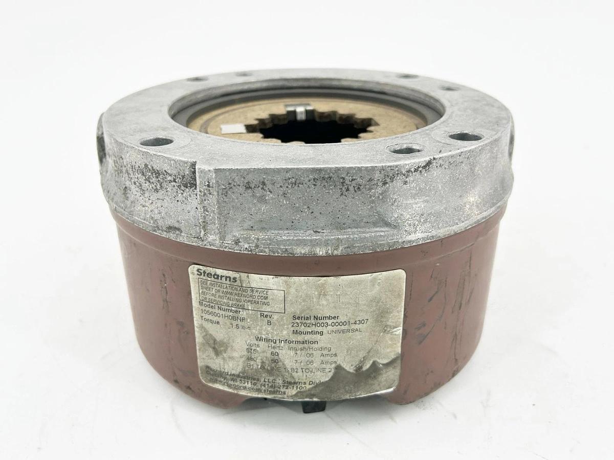 Used Stearns 1056001H0BNF Brake 575V 50/60Hz 1.5LB Torque REV.B