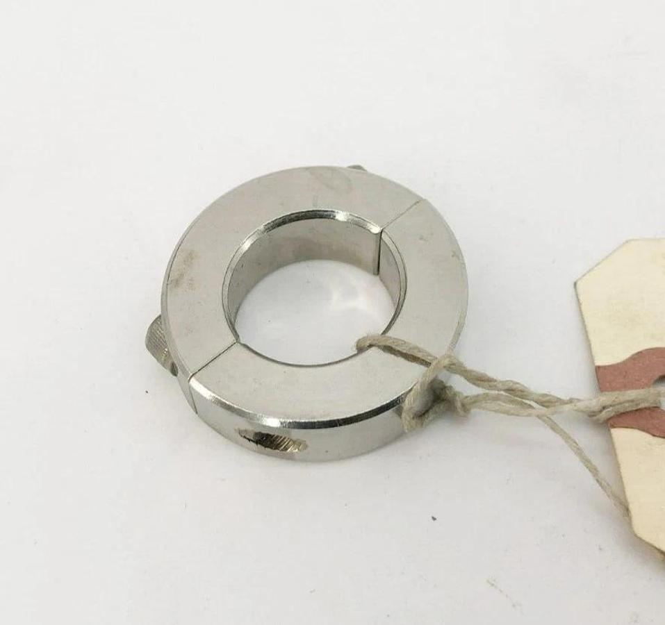 Lot of 2 New Climax 2C-100-S Two-Piece Split Clamp Collars Stainless Steel 1" ID