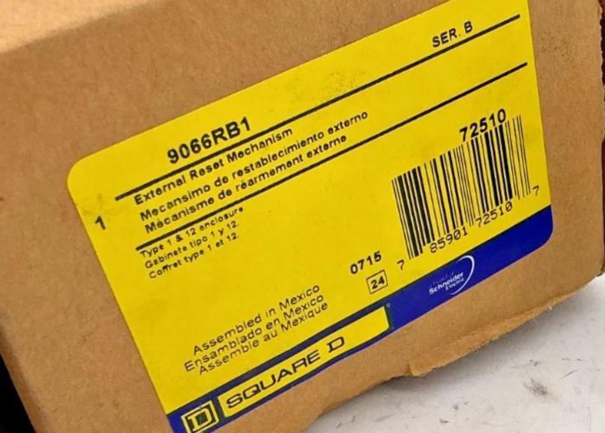 New Square D 9066RB1 Ser B External Reset Mechanism for Type 1&12 Enclosure