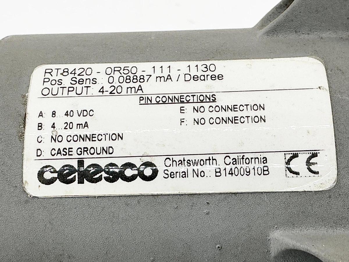 Used Celesco RT8420-0R50-111-1130 Transducer 4-20mA 40VDC