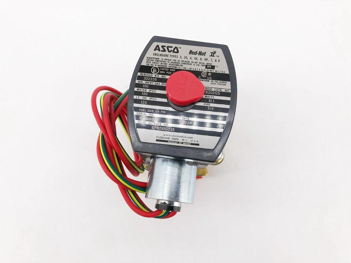 New Asco EF8210G035 110/120V Solenoid Valve 2-Way 3/4" NPT 150psi