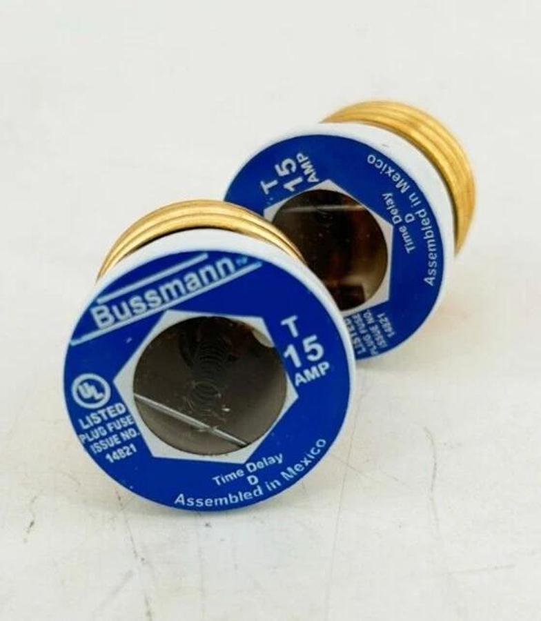 New Bussmann T15 Fuse (4-Pack) Time Delay 14821