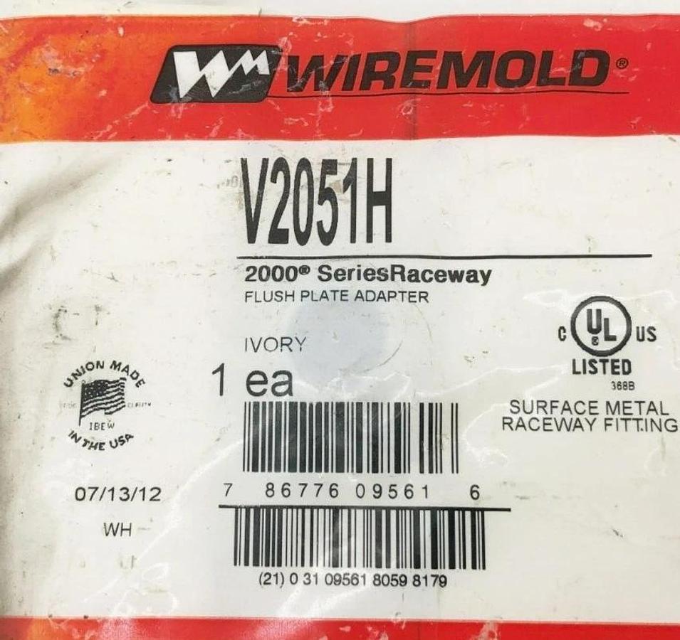 Lot of 3 New Legrand Wiremold V2015H Flush Plate Adapters Ivory