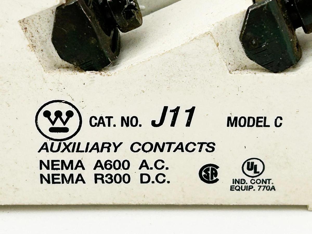 Used Cutler Hammer J11 Auxiliary Contact NMA A600 AC R300 DC 9084A17G01