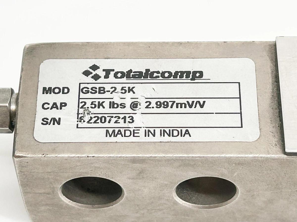 Used Totalcomp GSB-2.5K Pressure Sensor 2.5KLB 2.887mV/V