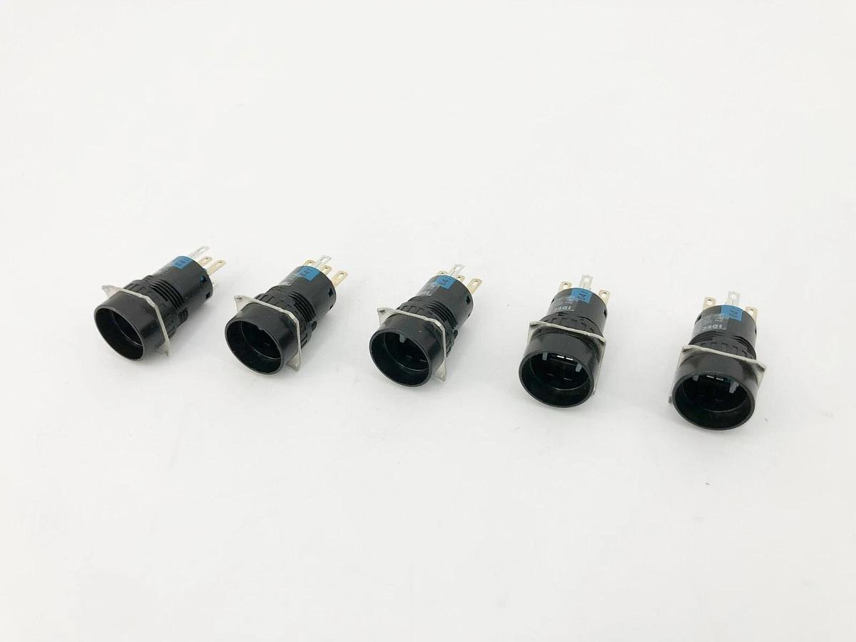Lot of 5 New IDEC AL6M-M100 Round Pushbuttons SPDT 16mm