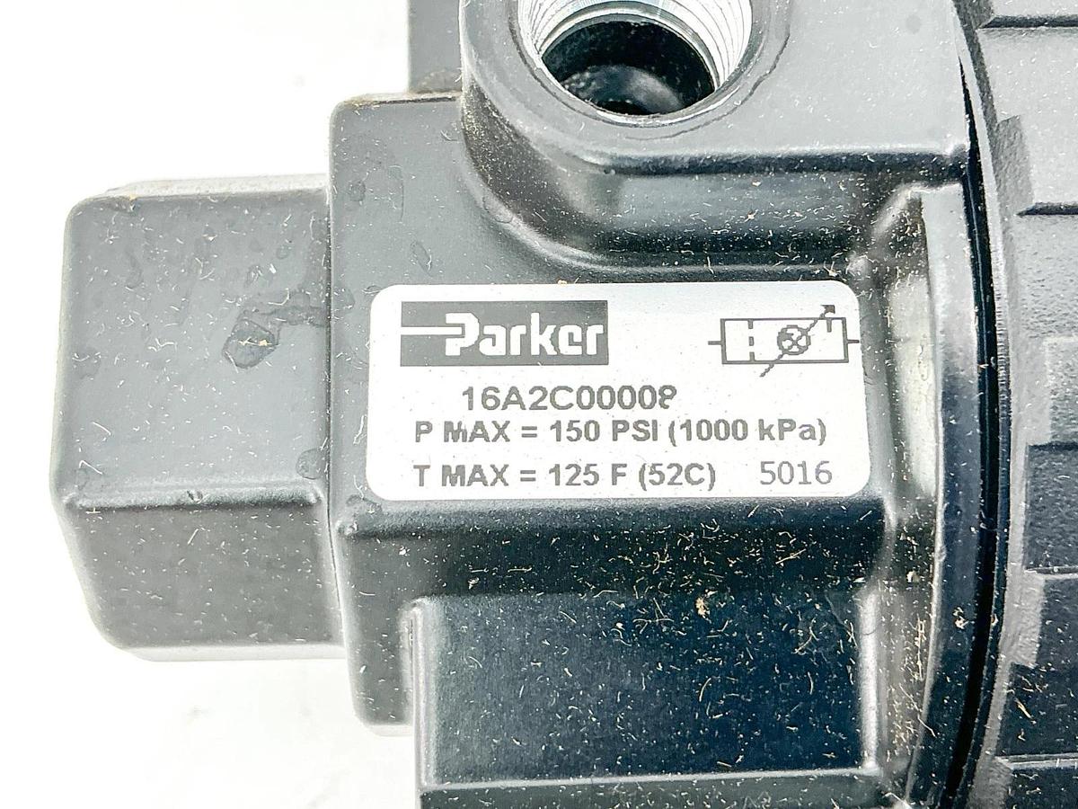 New Parker 16A2C00008 Pneumatic Filter 3 Piece Combo 150PSI 125F 3/8"