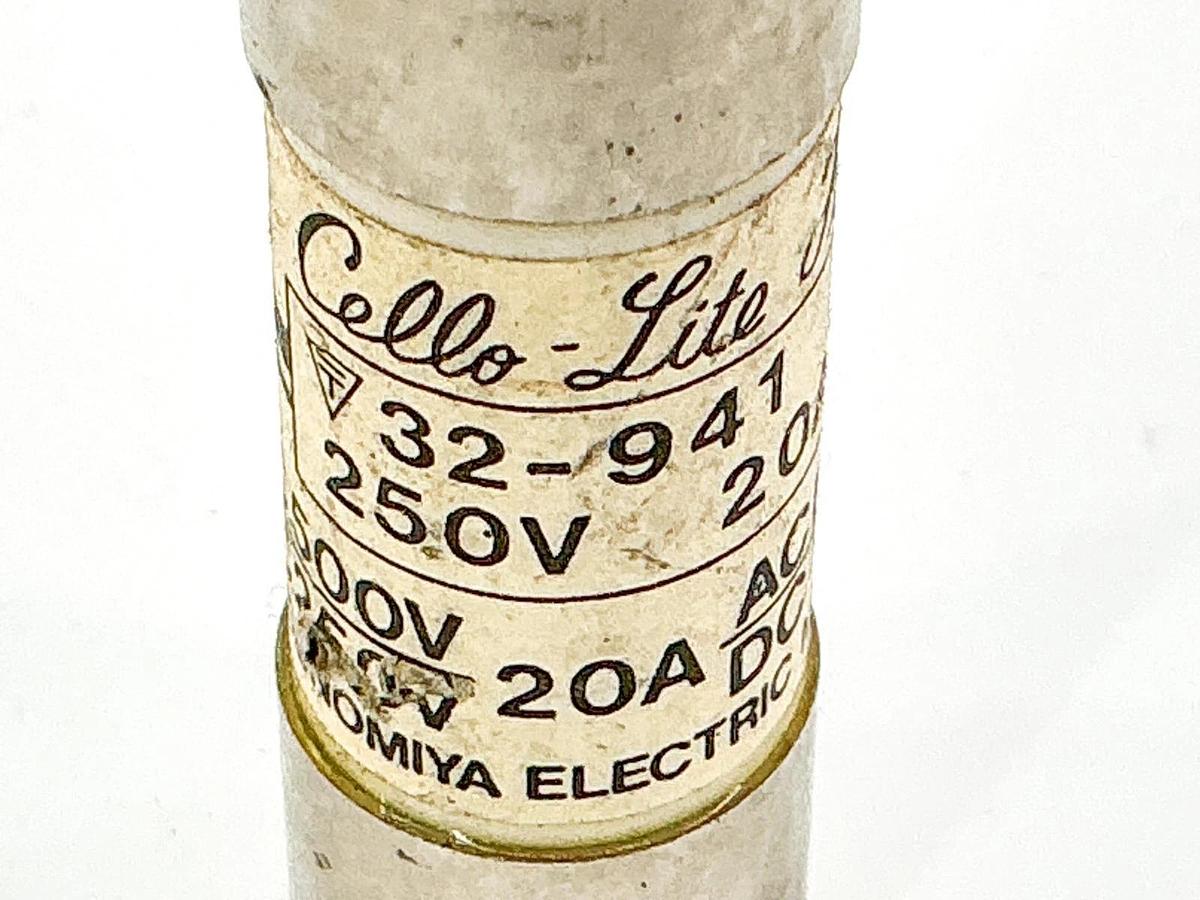 New Lot of 3 Cello-Lite 32-941 Fuse 20A 250V - No Box