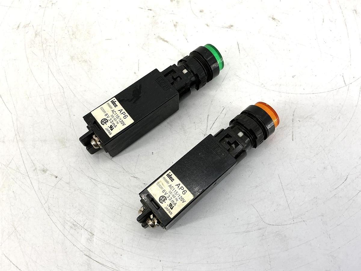 Used Lot of 2 IDEC AP6-0126D Transformer 115/120VAC 50/60HZ AP60126D AP6