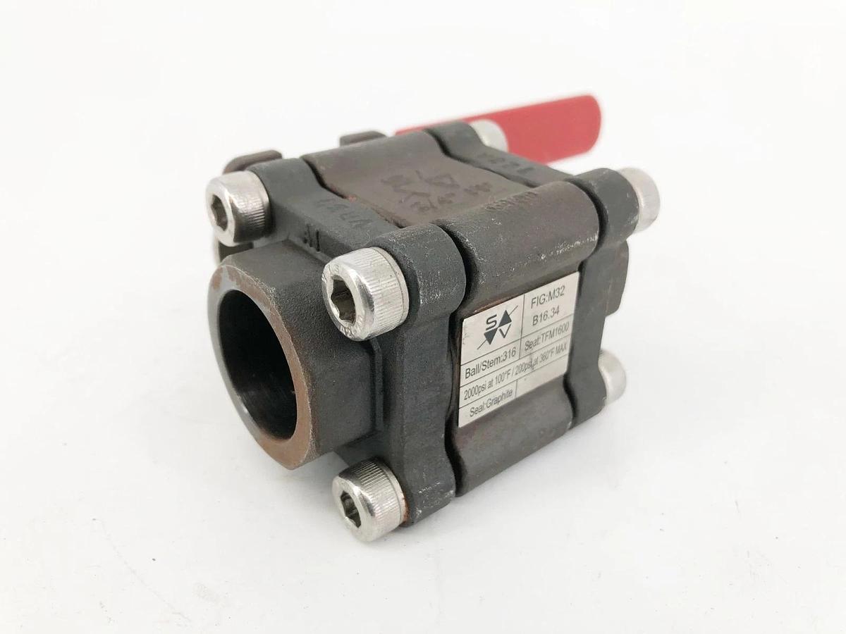 New Sesto Valves M32S-0T-C60F-L Ball Valve 3/4" 2000WOG B16.34 - No Box