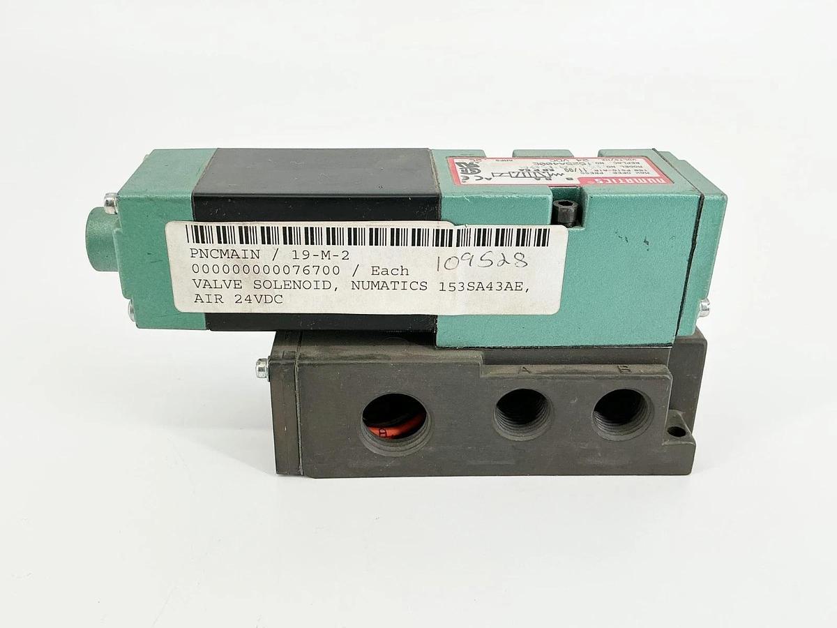 New Numatics 153SA43AE Solenoid Valve 24VDC 150PSIG .25 Replac.152SA400E No Box