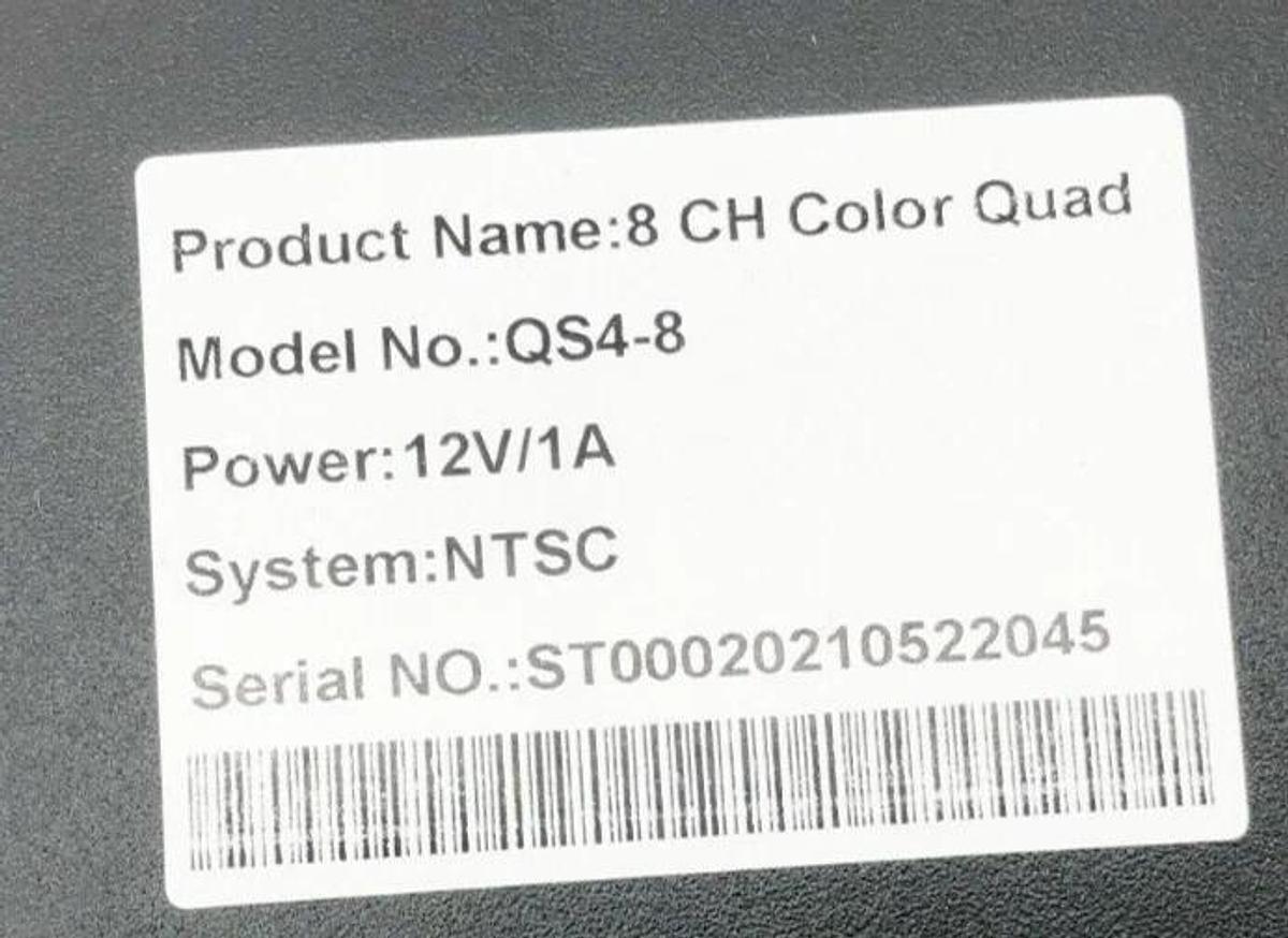 New Opticom QS4-8 Color Quad Processor Module 8-Channel NTSC