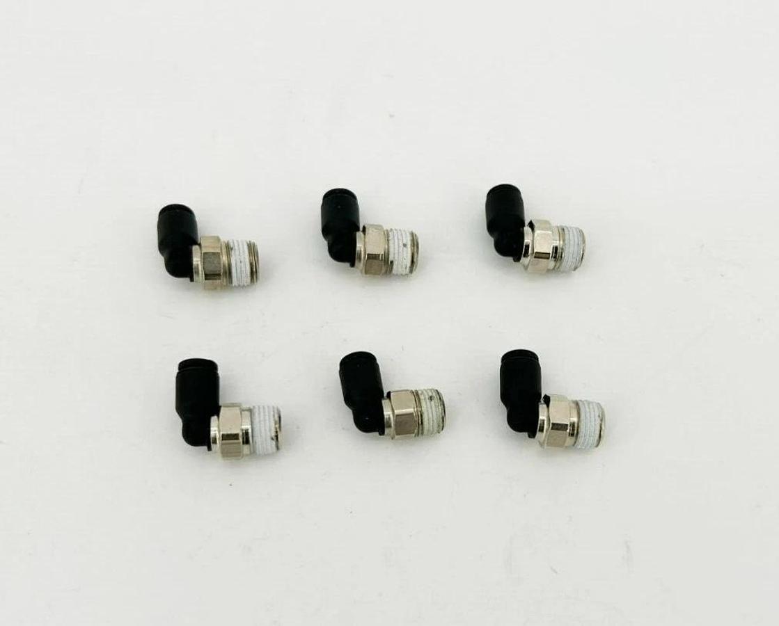 Lot of 6 New Lawson 86758 Male Elebows NPT, 5/32" Tube, 1/8" Thrd