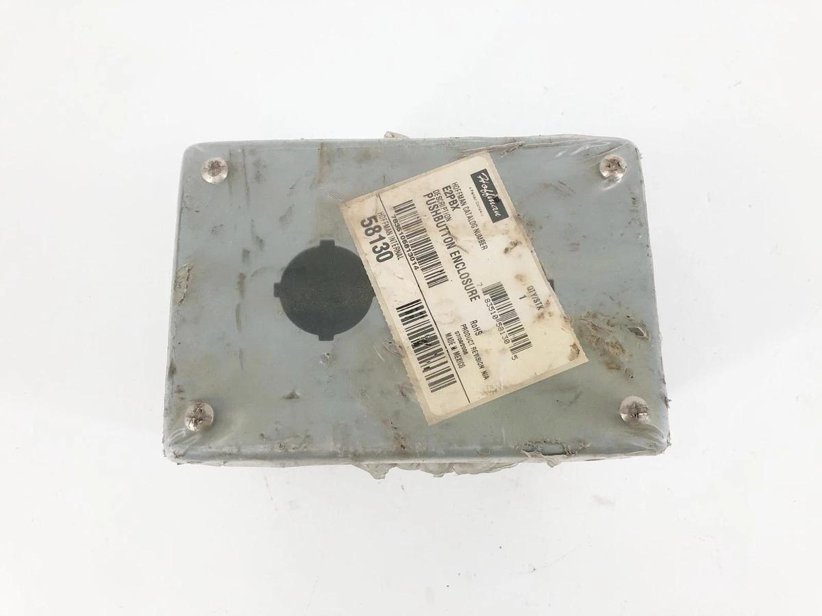 New Hoffman E2PBX Pushbutton Enclosure 58130 2-Hole Gray 8 x 6x 3.5 - No Box