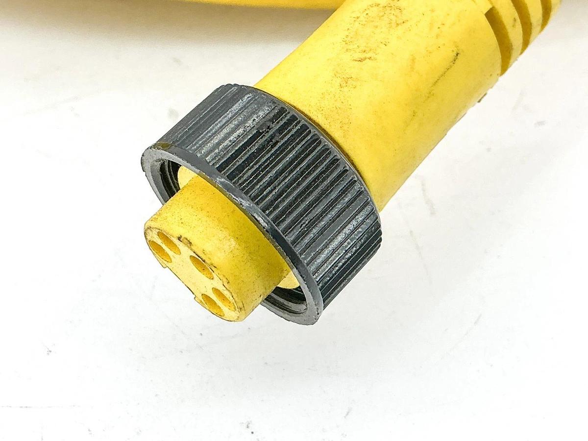 New Woodhead 105000A01F120 Cordset 600V 8A 5Wire Yellow - No Box