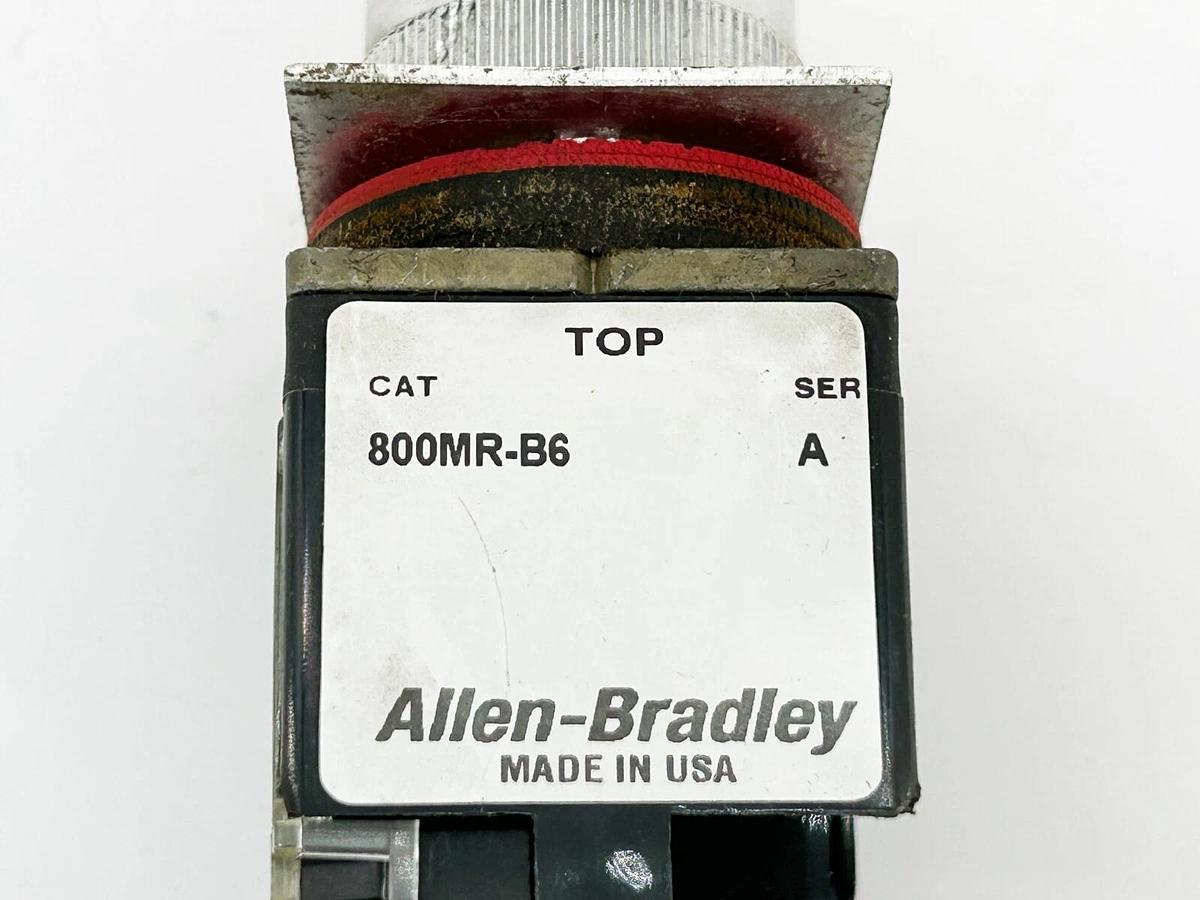 Used Lot of 3 Allen Bradley 800MR-P16S 800MR-B6 800MR-A1 800MR Series Pushbuttons