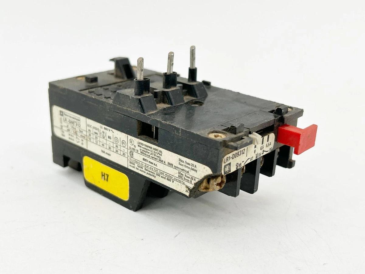 Used Telemecanique LR1-D09-312 Overload Relay 20A 600V 3 P