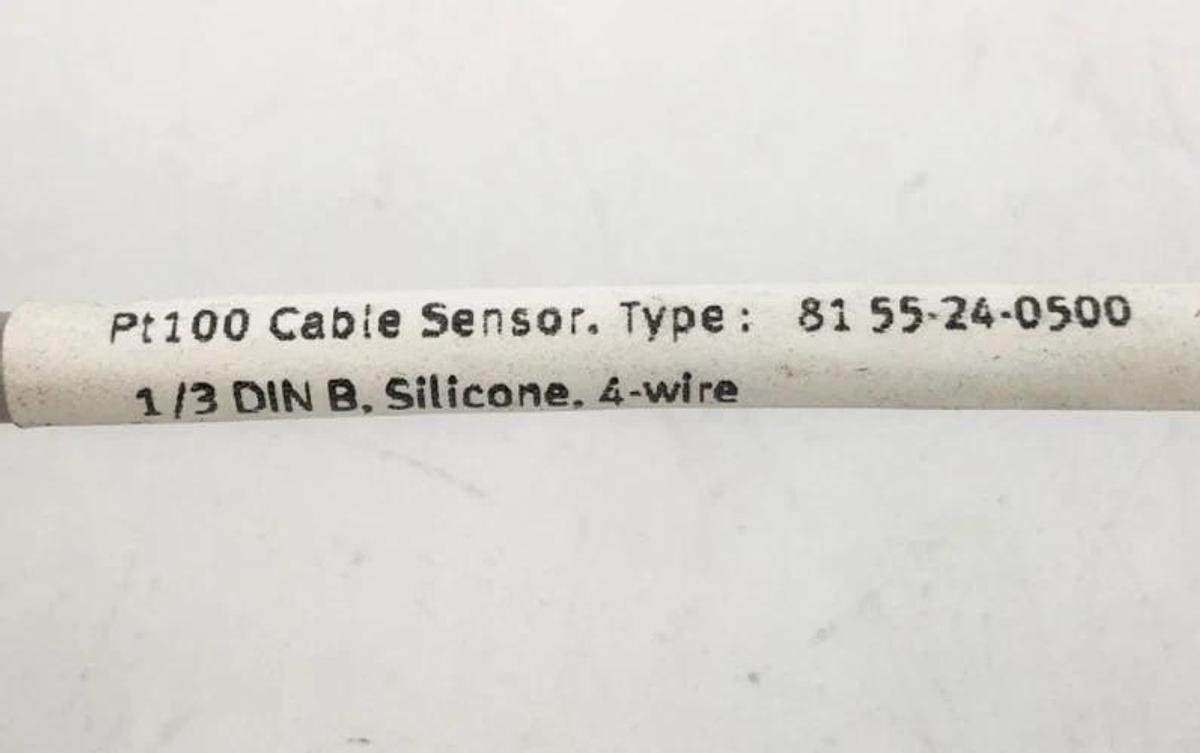New Bourdon Haenni PT100 Sensor 1/3 DIN B Silicone 4-Wire 81-55-24-0500 - No Box
