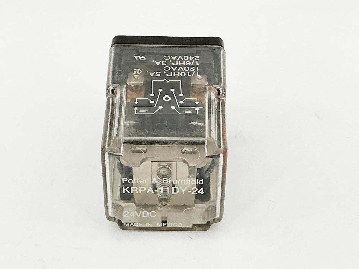 New Lot of 3 Potter Brumfield KRPA-11DY-24 Relay 24V 1/10HP 5A - No Box