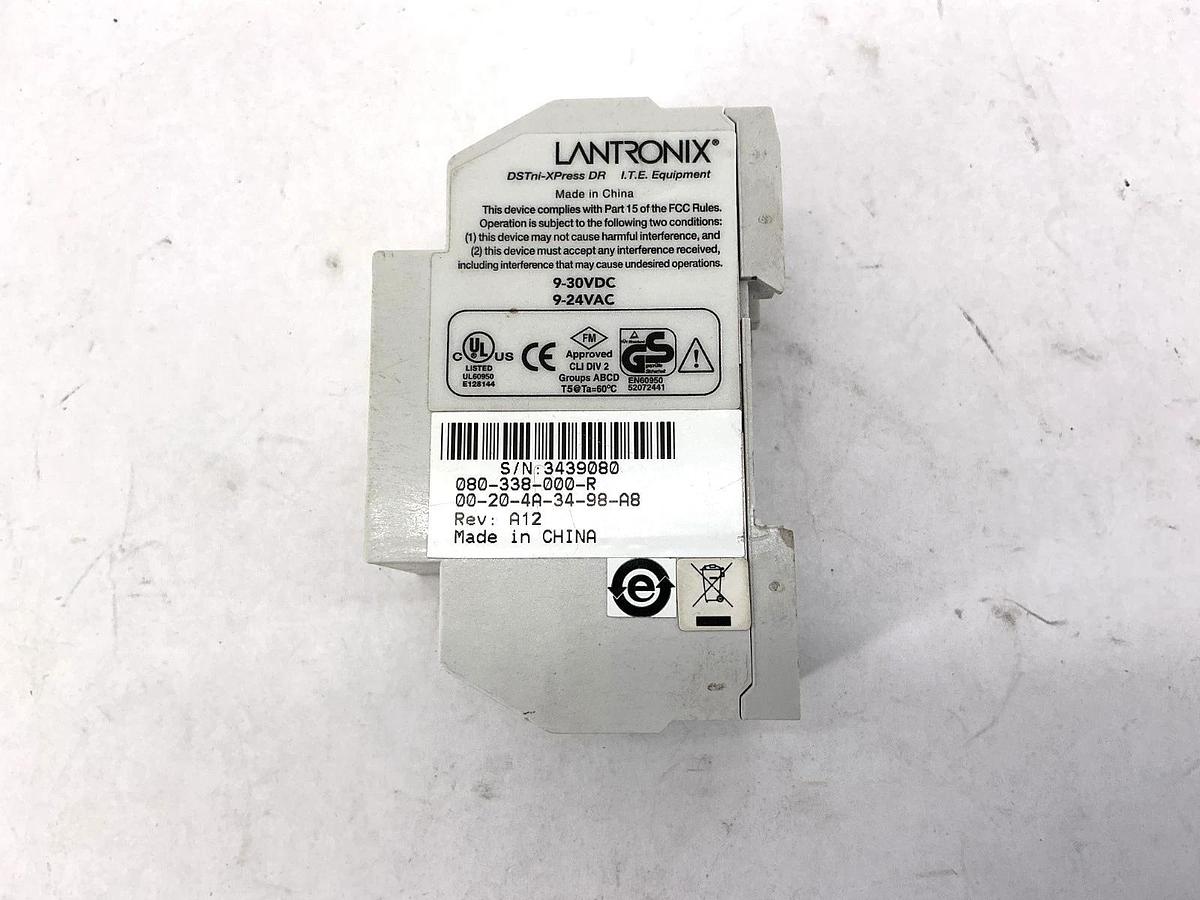 Used Lantronix XSDRIN-02 080-338-000-R Industrial Device Server 9-30VDC 9-24VAC