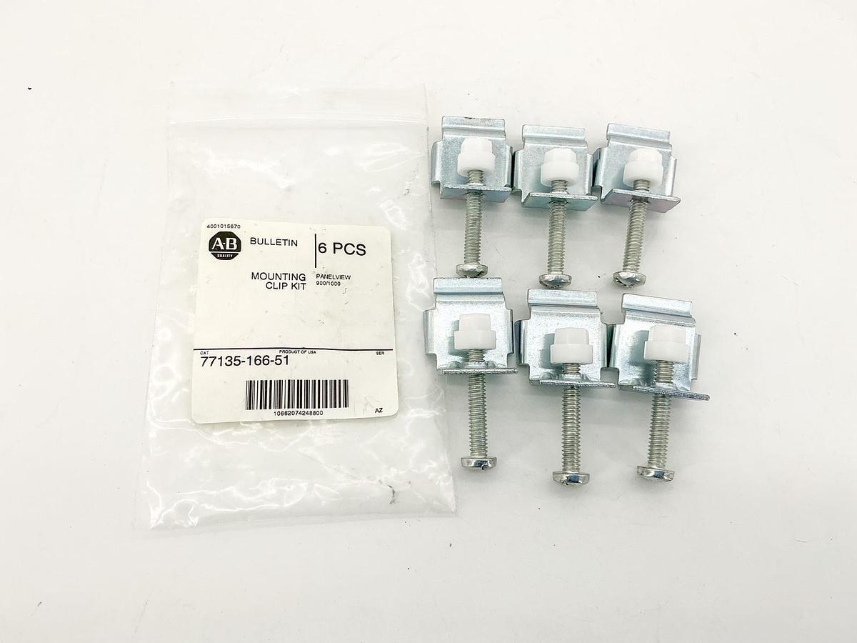 New Allen Bradley 77135-166-51 Panelview Mounting Clip Kit 900/1000