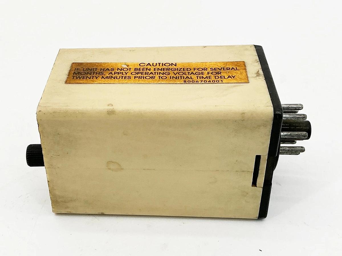 Used Agastat SCERX22ALA Timing Relay 120Vac 125VDC 50/60Hz 20 Sec-10Min Delay