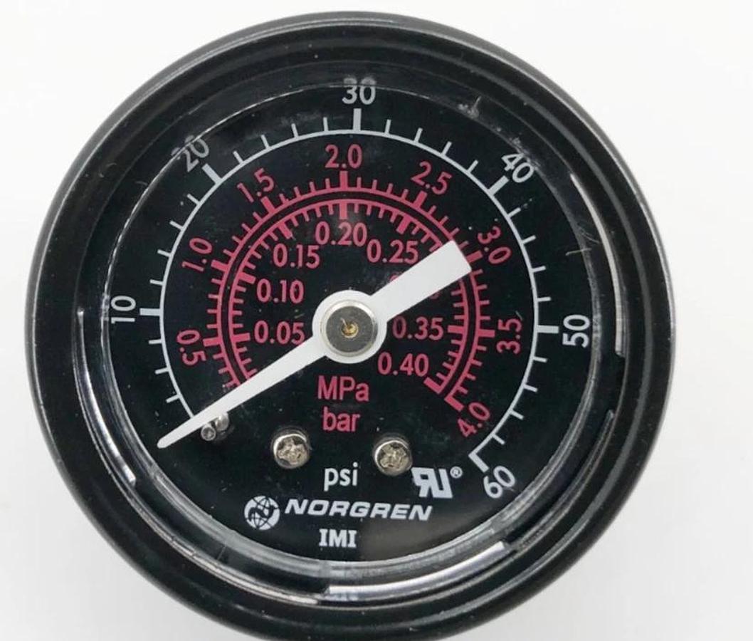 Lot of 3 New Norgren 18-013-211 Pressure Gauges 0-60psi 1/8" NPT