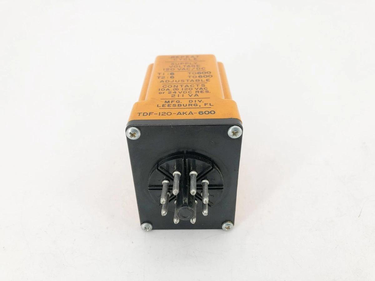 Used Diversified Electronics TDF-120-AKA-600 Time Delay Relay 120VAC/DC 8-Pin