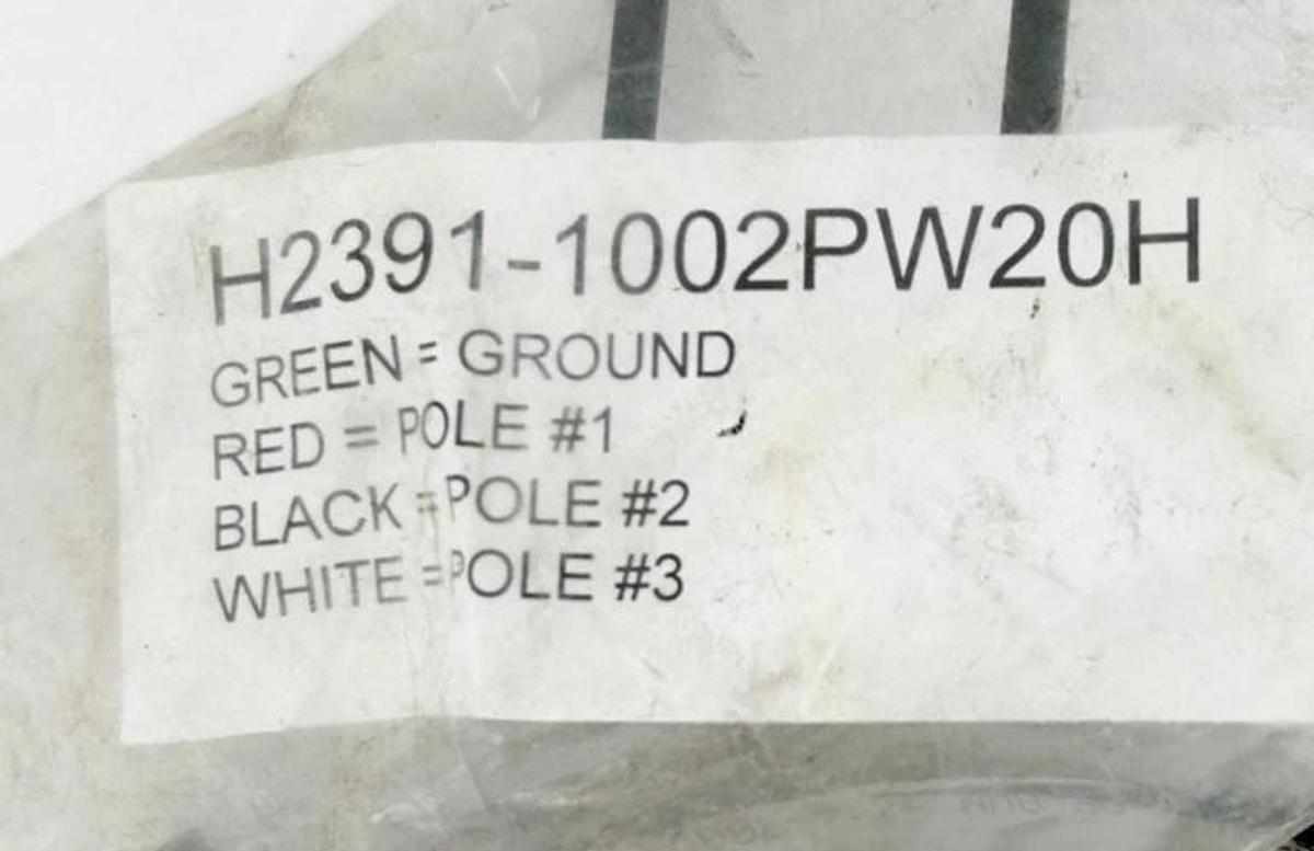 New H2391-1002PW20H Connector Female 250V 10A 4-Pin Hirschmann B12-GDM - No Box