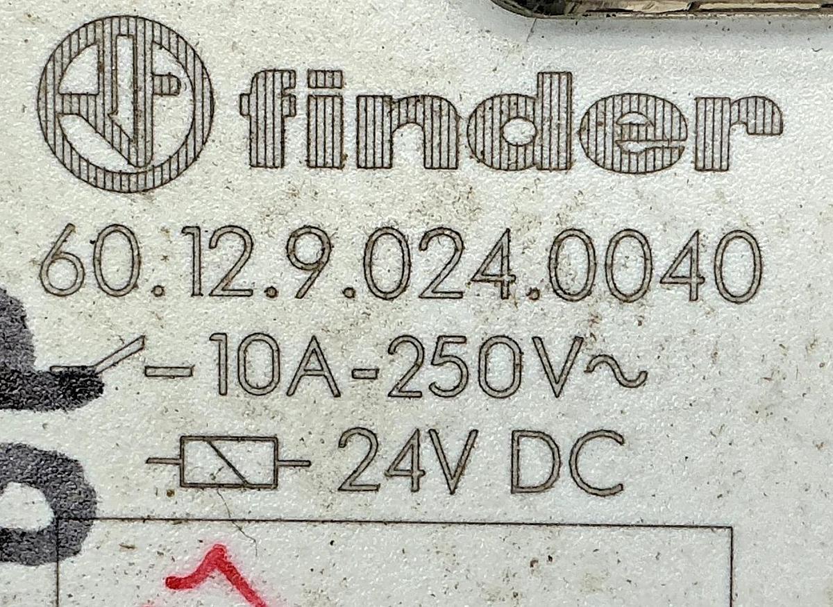 Used Lot of 3 Finder 60.12.9.024.0040 General Purpose Relay 8-Pin 24VDC Coil 10A 250V