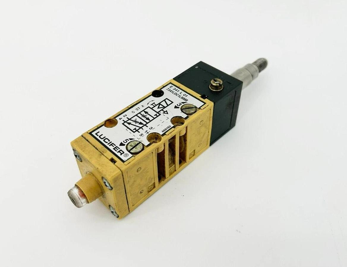 Used Parker Lucifer 345L01 Solenoid Valve, 24VDC, 13W, 7341LDC1LNM8 - No Coil