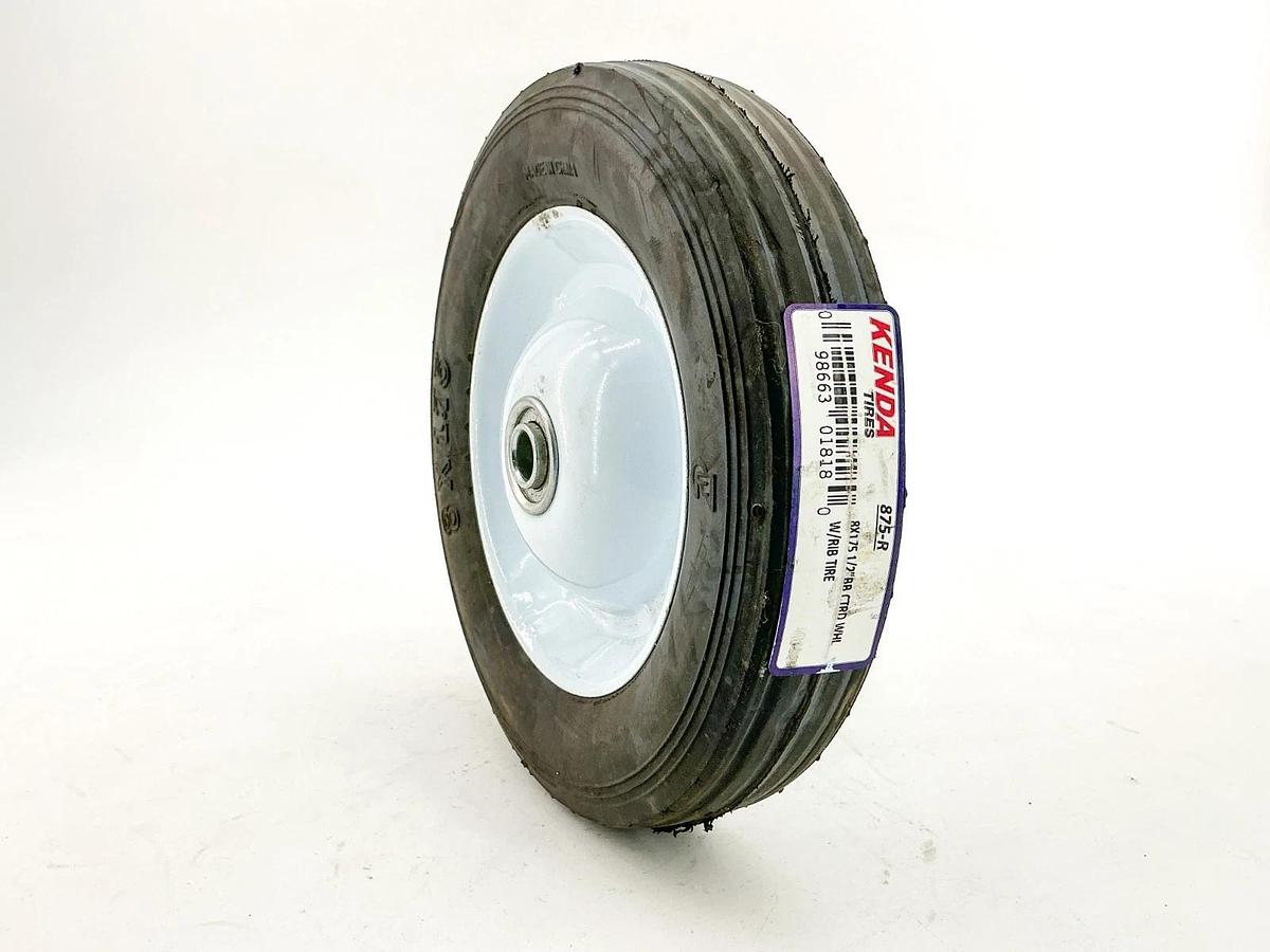 New Kenda 875-R Rubber Tire and Steel Rim 8X175 1/2"BB - No Box