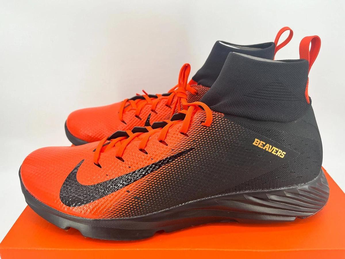 Nike VPR Untouchable SPD TF 2 SMU P Black/Orange Size 16 OSU Beavers Cleats