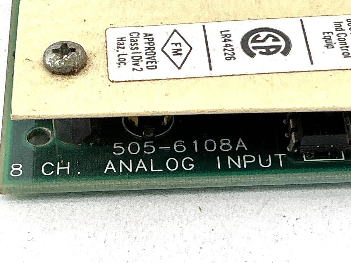Used Siemens 505-6108A Analog Input Module 8-Channel 5056108A